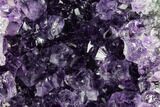 Dark Purple, Amethyst Crystal Cluster - Uruguay #123788-1